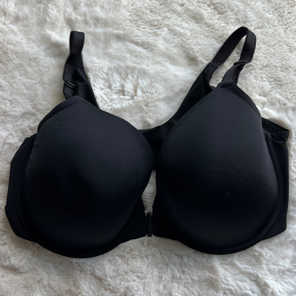 Torrid Black Supportive Front-Close Bra